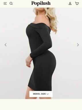 Popilush | Dresses | Popilush Shapewear Deep V Neck Black Long Sleeve Dress | Poshmark Popilush | Dresses | Popilush Shapewear Deep V Neck Black Long Sleeve Dress | Poshmark
